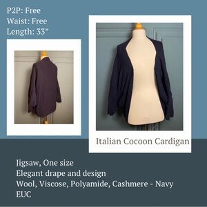 Italian Wool and Cashmere Cocoon Sweater